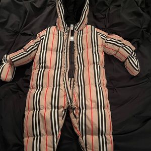 Authentic Burberry Puffer Snowsuit. Size 18 months.